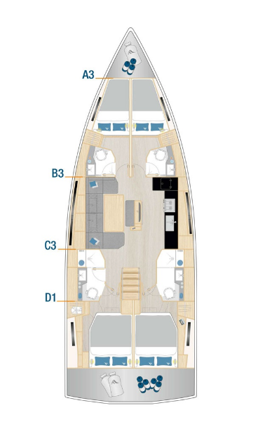 Yacht hire Kaštela cheap Hanse 460