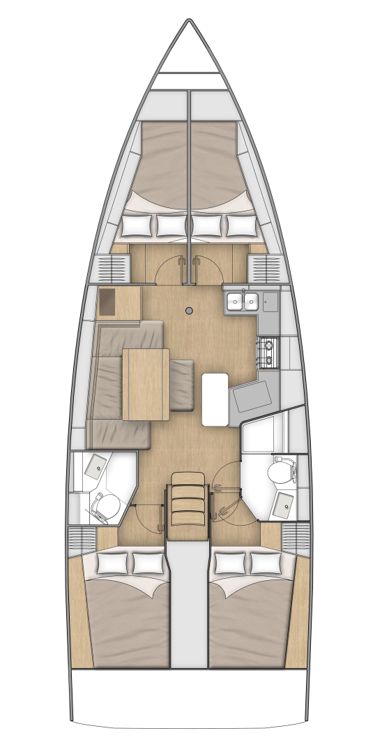 Hire Sailboat Bénéteau with a boat licence