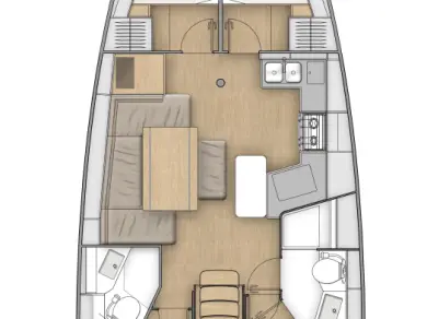 Hire Sailboat Bénéteau with a boat licence