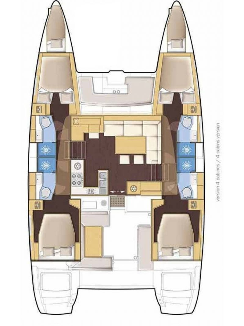 Hire Catamaran Lagoon with a boat licence