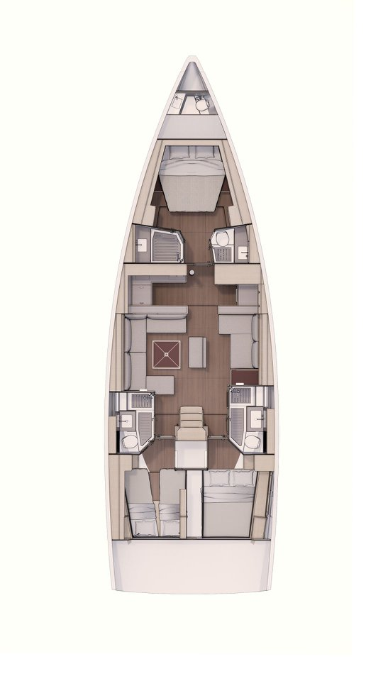 Dufour Dufour 530 charter bareboat or skippered in  Road Town