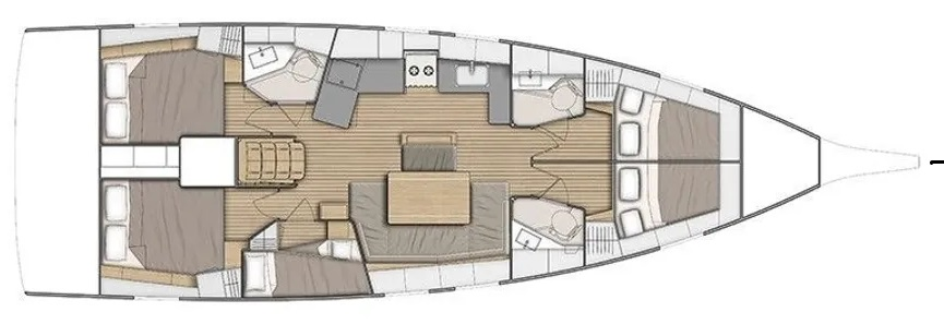 Sailboat hire in Rogoznica - Bénéteau Oceanis 46.1