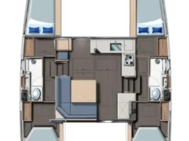 Catamaran hire in Furnari - Leopard Catamarans / Robertson & Caine Leopard 40