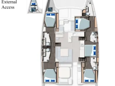 Catamaran hire in Furnari - Leopard Catamarans / Robertson & Caine Leopard 50 - 5 + 1 cab