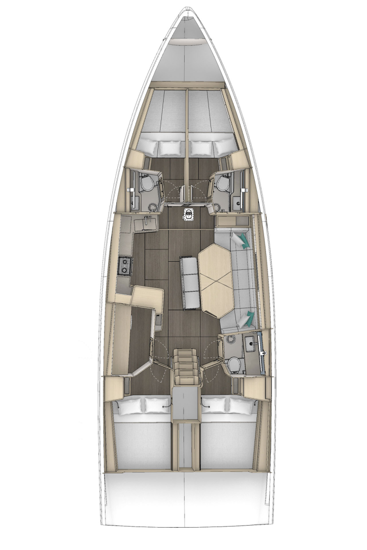 Hire Sailboat Dufour with a boat licence