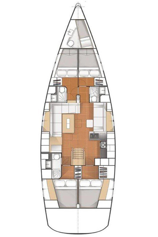 Hire a Hanse Hanse 545 Split