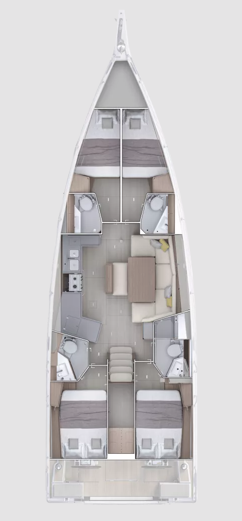 Bénéteau Oceanis 47 - 4 cab. charter bareboat or skippered in  Tropea