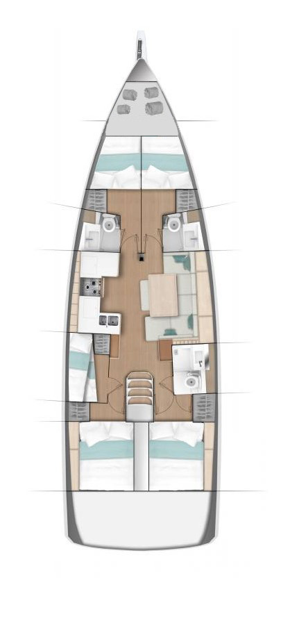 Sailboat hire in Trogir - Jeanneau Sun Odyssey 490