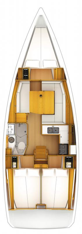 Hire Sailboat Jeanneau with a boat licence