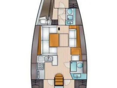 Salona Salona 44 charter bareboat or skippered in  Alimos