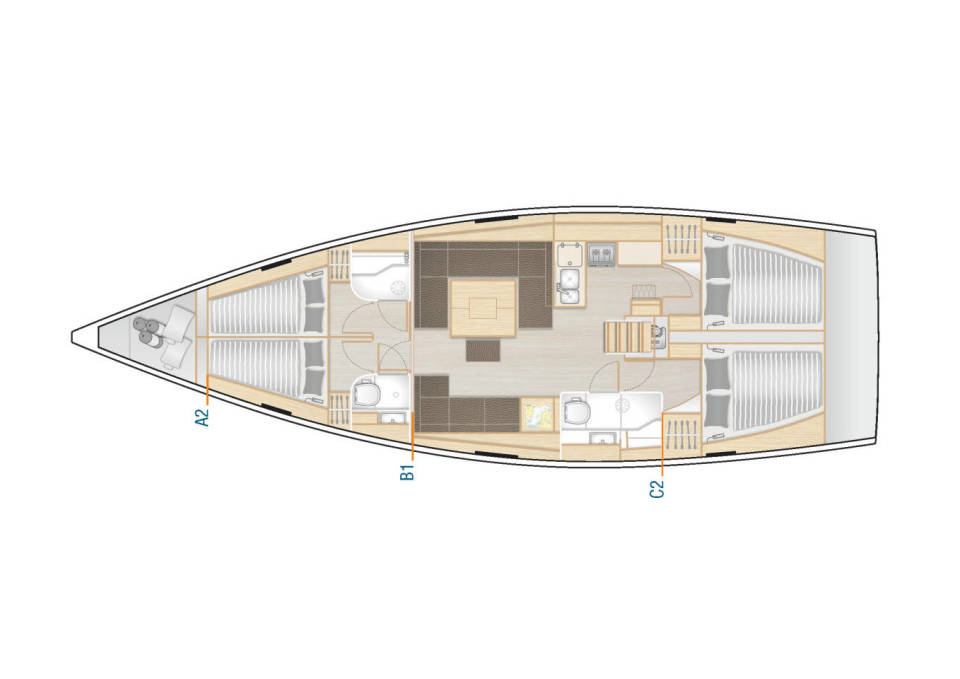 Yacht hire Biograd na Moru cheap Hanse 458