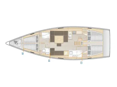 Yacht hire Biograd na Moru cheap Hanse 458