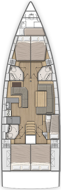 Yacht hire Kos cheap Oceanis 51.1