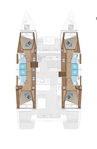 Yacht charter Lygia - Lagoon Lagoon 46 on SamBoat