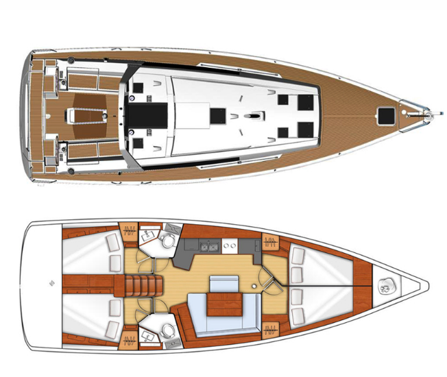 Yacht hire Lefkáda cheap Oceanis 45