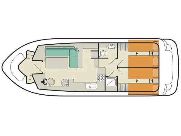 Hire Motorboat Le Boat with a boat licence