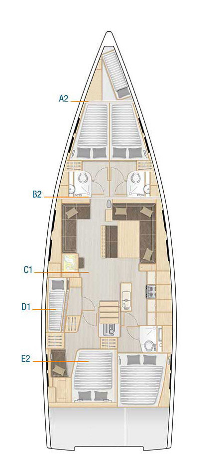 Charter a Hanse Hanse 548 in Sukošan on Samboat