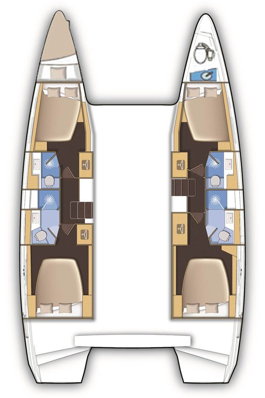Hire Catamaran with or without skipper Lagoon Lefkáda