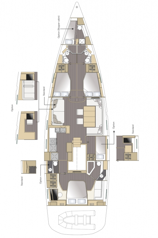 Hire Sailboat Jeanneau with a boat licence