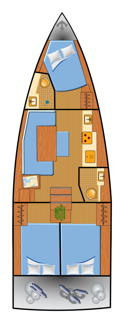 Yacht hire Biograd na Moru cheap Oceanis 37.1