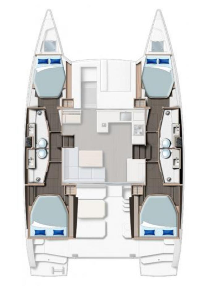 Hire a Leopard Catamarans / Robertson & Caine Leopard 42 - 4 cab. Cannigione