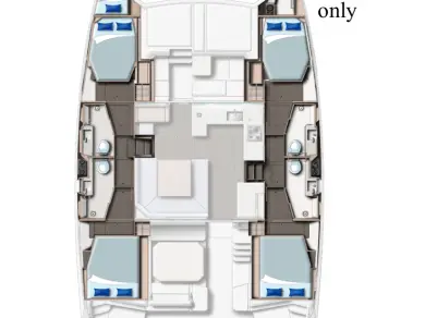 Leopard Catamarans / Robertson & Caine Leopard 45 charter bareboat or skippered in  Cannigione