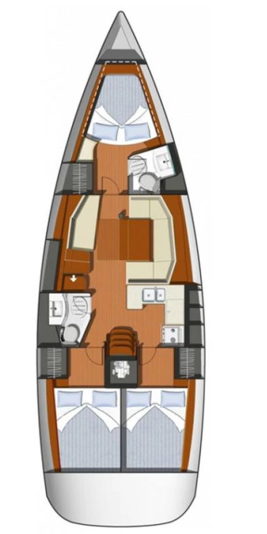 Hire Sailboat Jeanneau with a boat licence