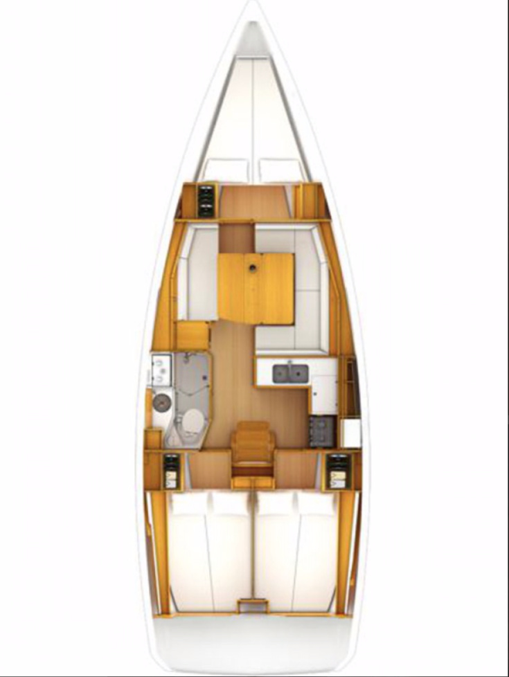 Hire Sailboat Jeanneau with a boat licence
