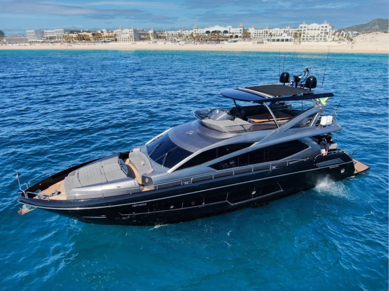 Sunseeker Manhattan 80 charter bareboat or skippered in  Cabo San Lucas
