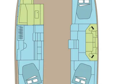 Catamaran hire in Nassau - Fountaine Pajot Fountaine Pajot FP 44 Maestro - 3 + 2 cab.