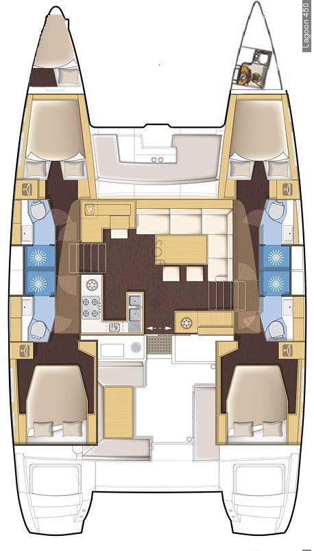 Charter a Lagoon Lagoon 450 F in Piso Livadi on Samboat