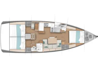 Jeanneau Sun Odyssey 440 charter bareboat or skippered in  Punat