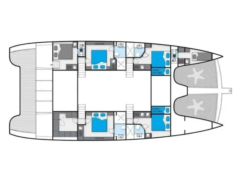 Catamaran hire in Bonifacio - Sunreef Sunreef 74