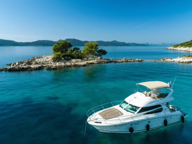 Jeanneau Prestige 42 Fly charter bareboat or skippered in  Dubrovnik