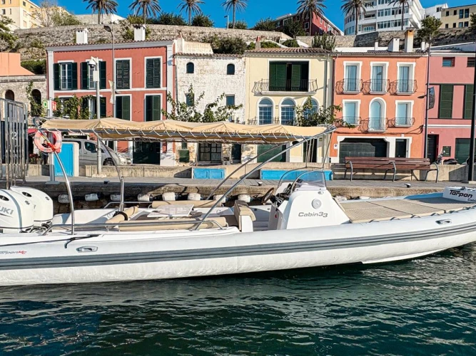 Tarpon MC 33 Cabin charter bareboat or skippered in  Mahón