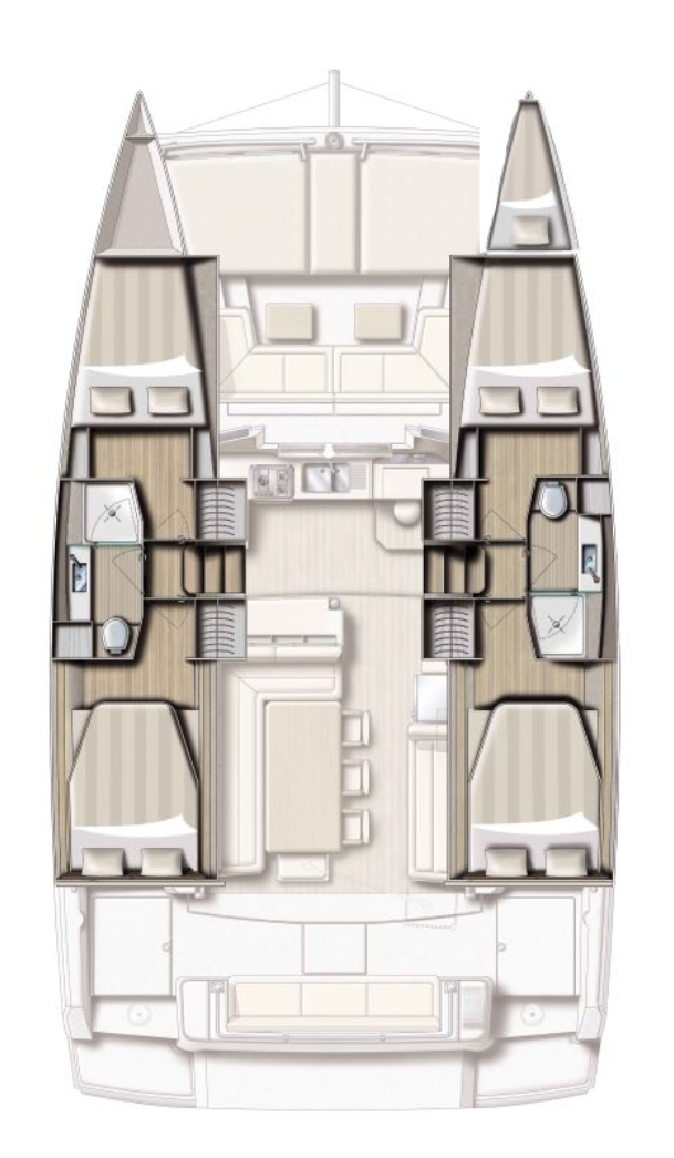 Bali Bali 4.2 charter bareboat or skippered in  Préveza