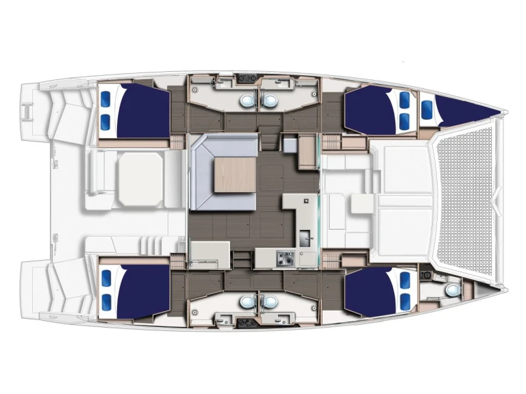 Catamaran hire in Piraeus - Leopard Leopard 45