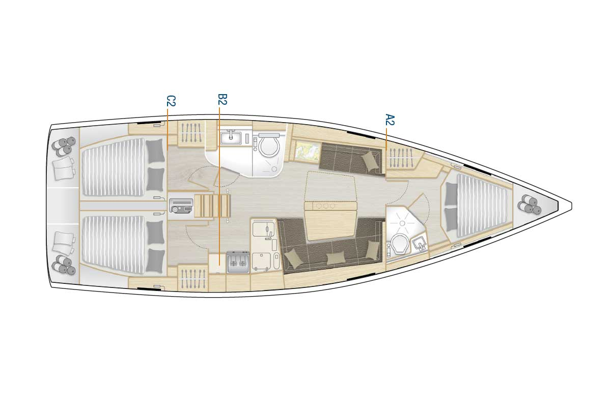 Sailboat to hire Kaštela at the best price