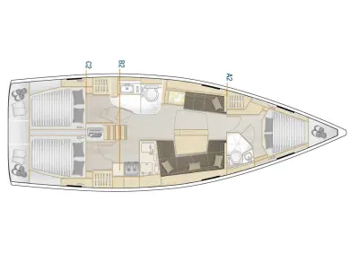 Sailboat to hire Kaštela at the best price