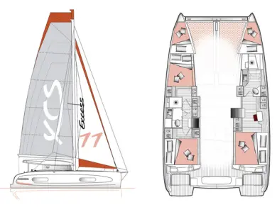 Excess Excess 11 charter bareboat or skippered in  Ajaccio