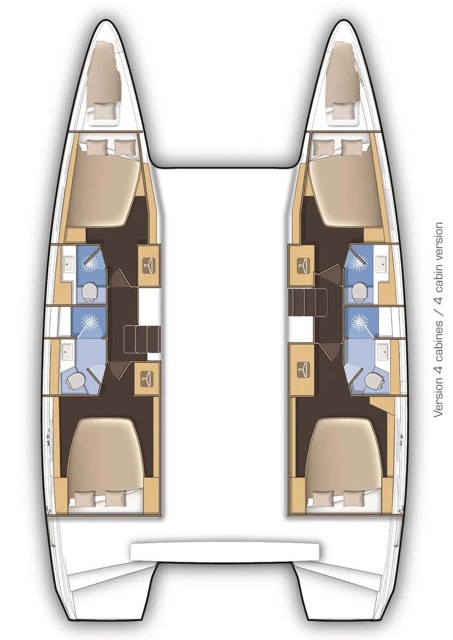Catamaran hire in Ajaccio - Lagoon Lagoon 42