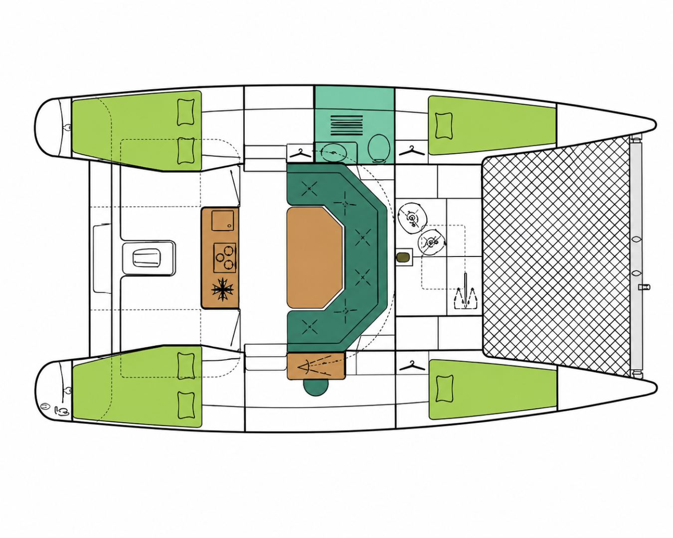Charter a Fountaine Pajot Maldives 32 in Les Prises on Samboat