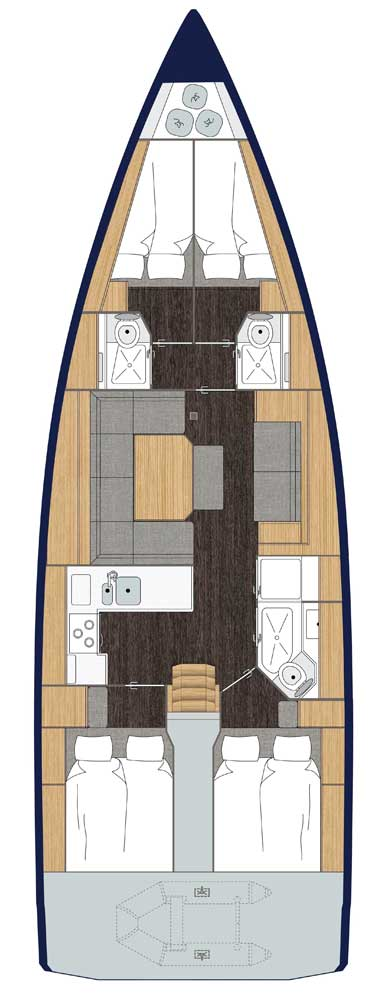 Yacht charter Gouvia - Bavaria Bavaria C45 on SamBoat