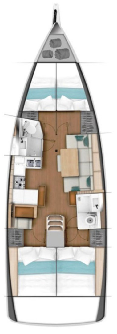 Jeanneau Sun Odyssey 440 charter bareboat or skippered in  Gouvia