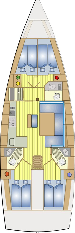 Yacht hire Alimos cheap Cruiser 46