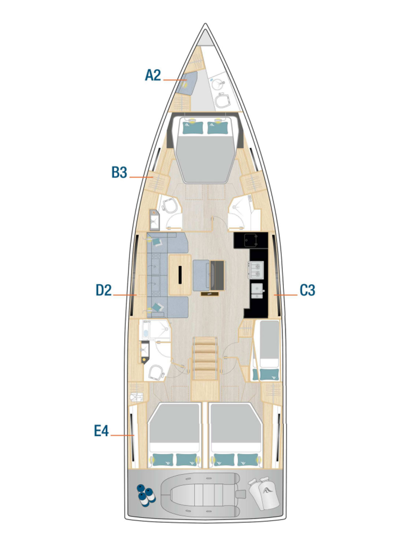 Hire Sailboat Hanse with a boat licence