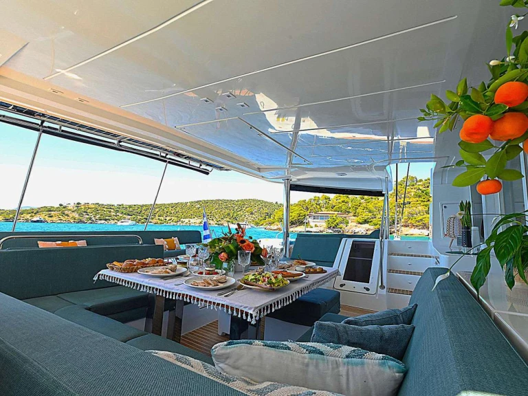 Lagoon ACE OF HEARTS charter bareboat or skippered in  Greece