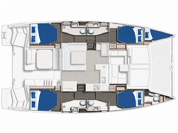 Leopard Leopard 45 charter bareboat or skippered in  Saint George