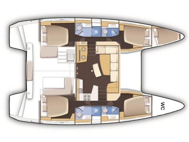 Catamaran hire in Paros (Island) - Lagoon Lagoon 42