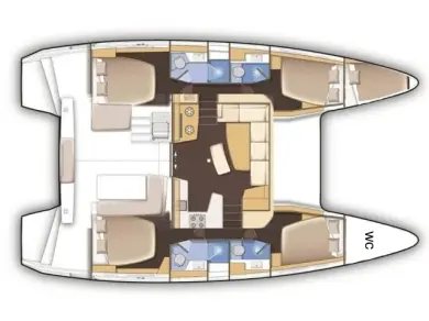 Catamaran hire in Paros (Island) - Lagoon Lagoon 42